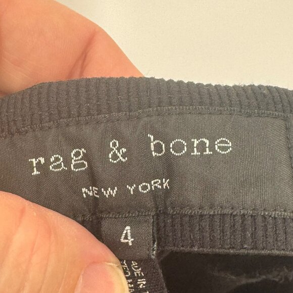 Rag & Bone Black Stretch Skinny Pants Womens Size 4 Made In USA - Picture 5 of 6
